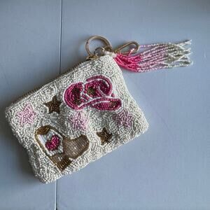 NWOT Sincerely Jules Cowboy Beaded coin purse